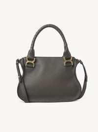 Petit sac double porté Marcie en cuir - Elephant Grey