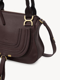 Petit sac double porté Marcie en cuir - Violine Profonde