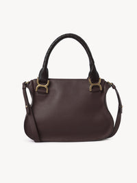 Petit sac double porté Marcie en cuir - Violine Profonde