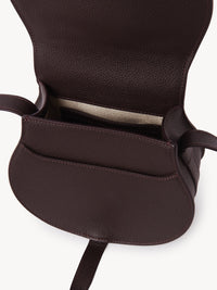 Petit sac porté épaule Marcie en cuir - Deep Violine