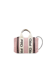 Mini sac cabas Woody à bandoulière - Fleur Rose