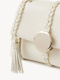 Mini sac souple porté épaule Penelope en cuir - Ivoire Brumeux