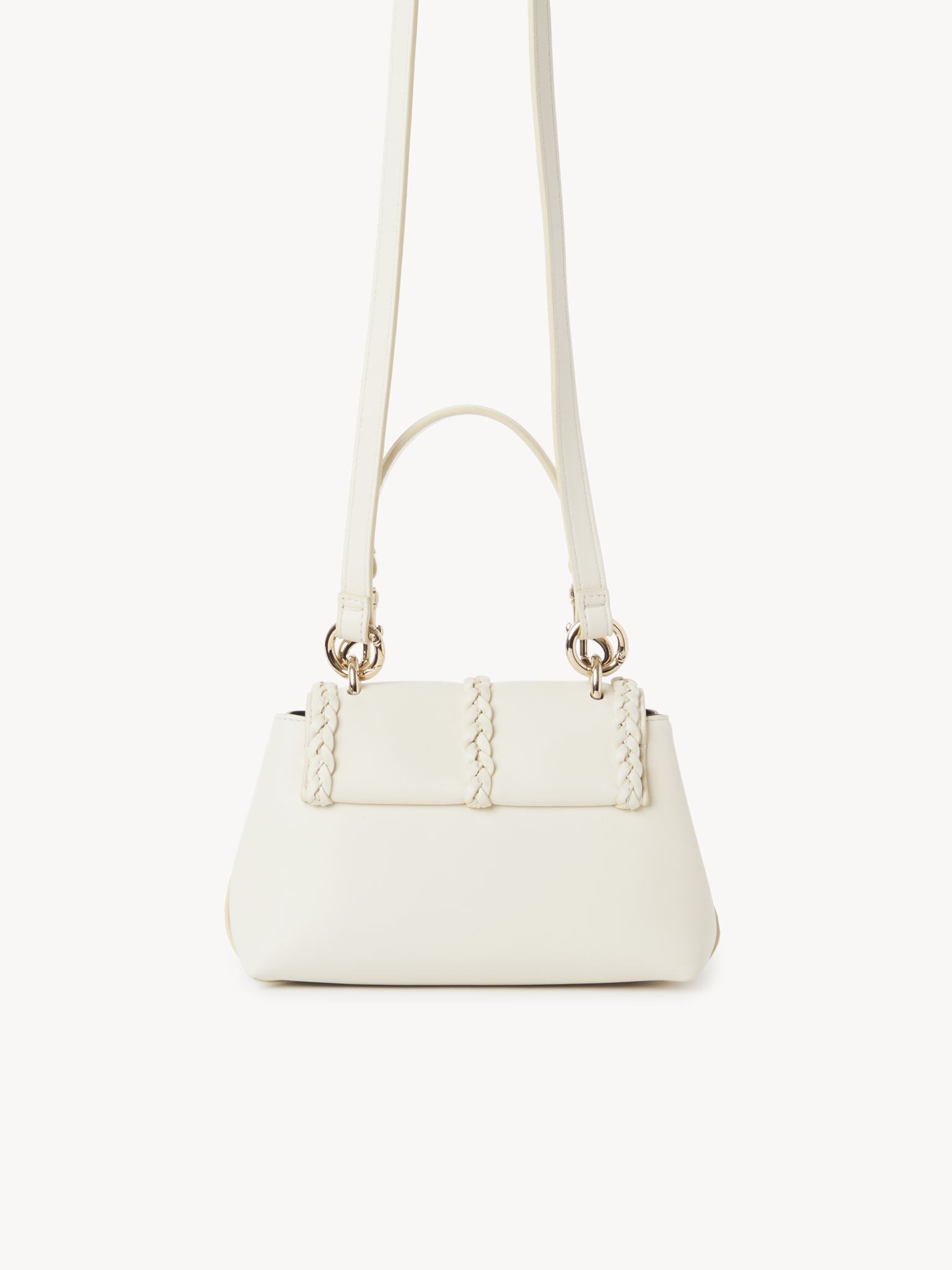 Mini sac souple porté épaule Penelope en cuir - Ivoire Brumeux