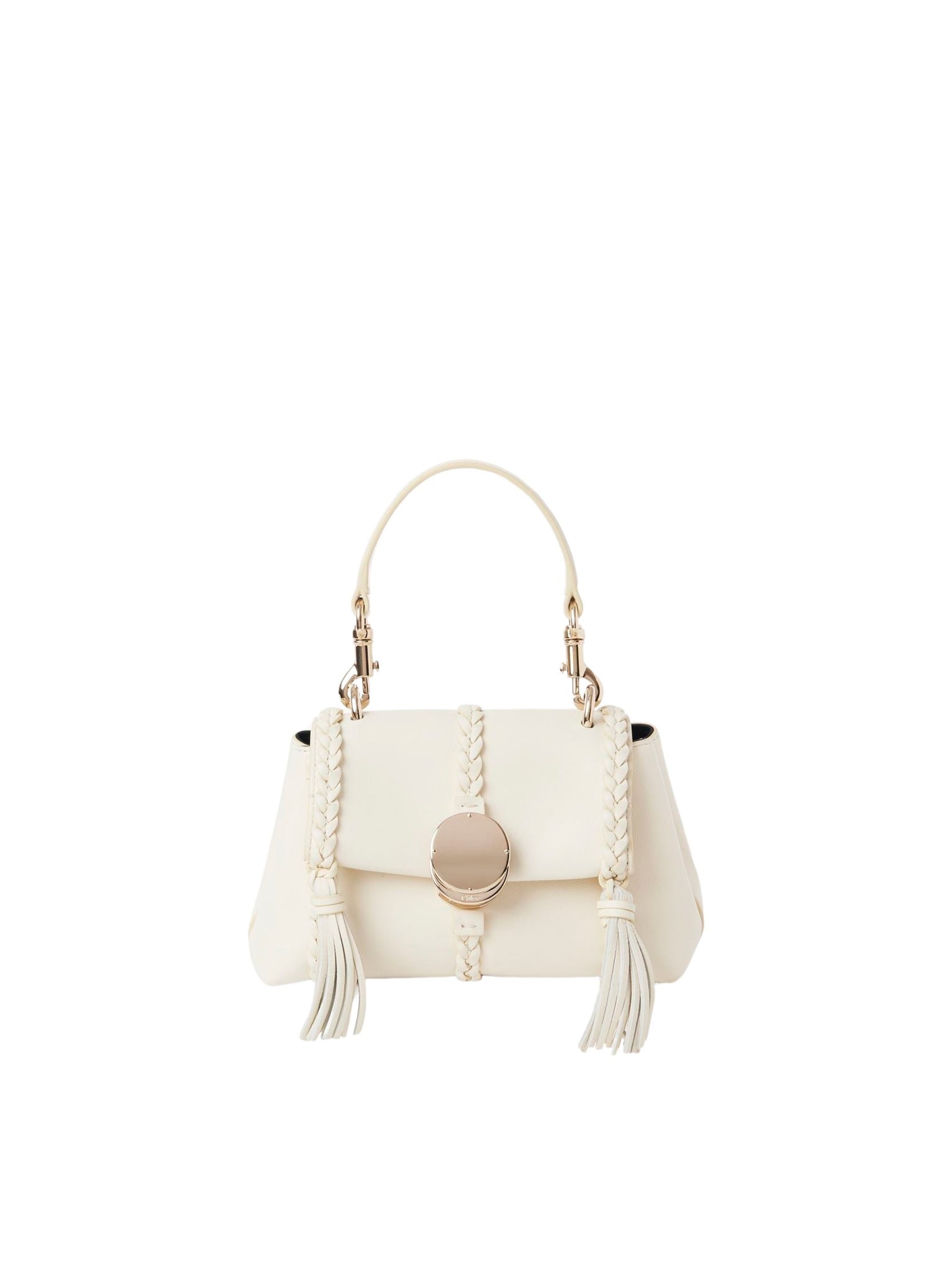 Mini sac souple porté épaule Penelope en cuir - Ivoire Brumeux