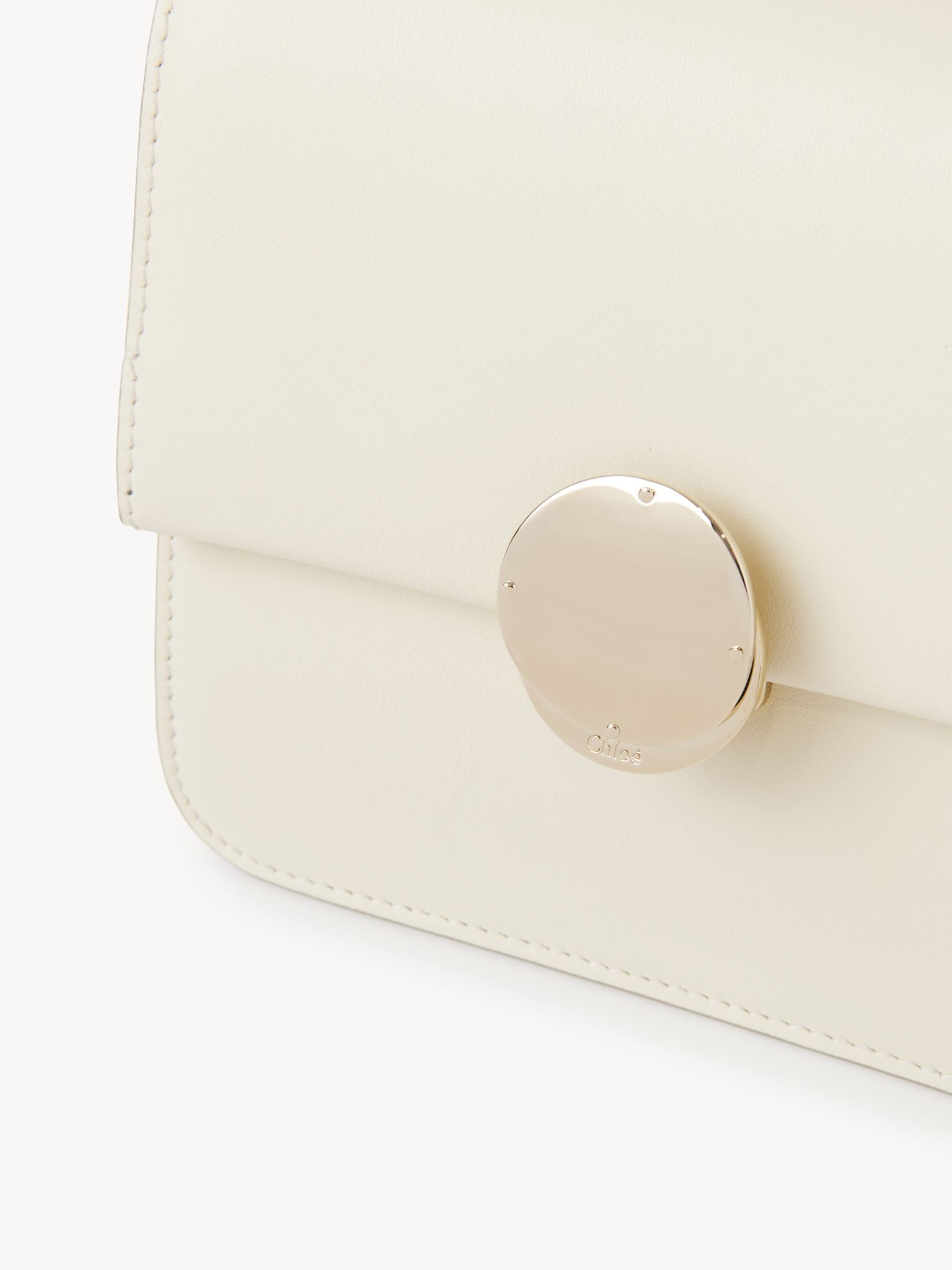 Petit sac à main Penelope en cuir - Misty Ivory