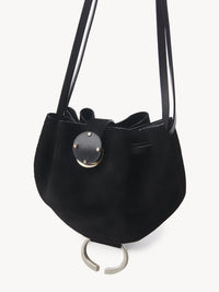 Pochette ronde en cuir - Noir