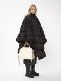 Sac double porté Steph en cuir - Blanc