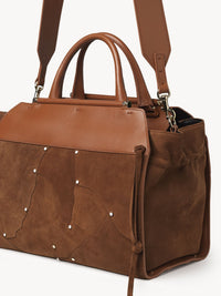 Sac double porté Steph en cuir - Caramel