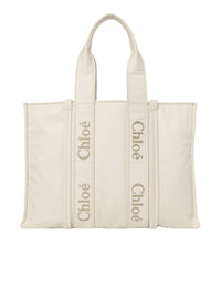 Grand sac cabas Woody - Dusty Ivory