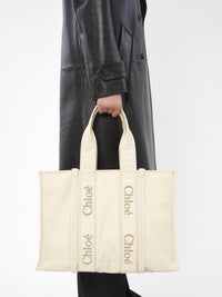 Grand sac cabas Woody - Dusty Ivory