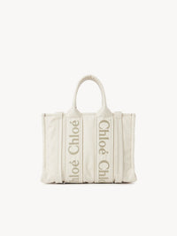 Petit sac cabas avec strass Woody - Dusty Ivory