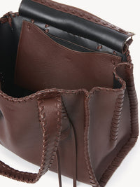 Sac cabas Mony en cuir - Chocolat