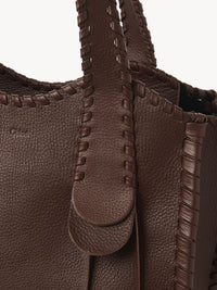 Sac cabas Mony en cuir - Chocolat