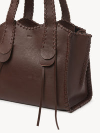 Sac cabas Mony en cuir - Chocolat