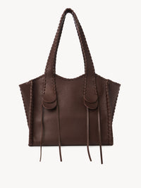 Sac cabas Mony en cuir - Chocolat