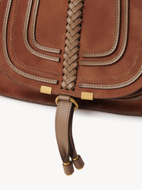 Petit sac double porté Marcie en cuir - Ochre Delight