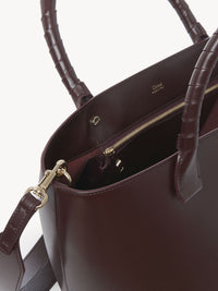 Sac panier Sabia en cuir - Violine Profonde