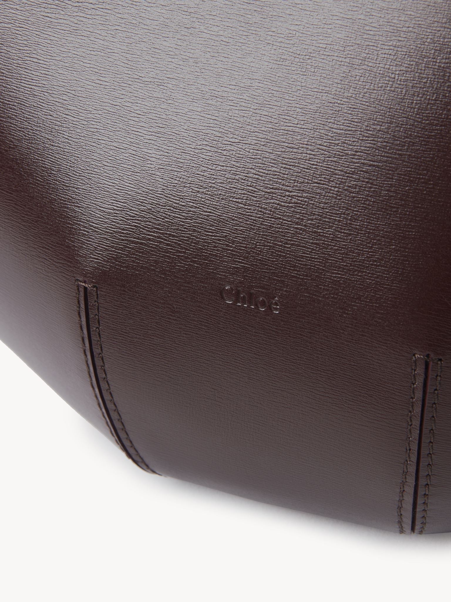 Sac panier Sabia en cuir - Violine Profonde