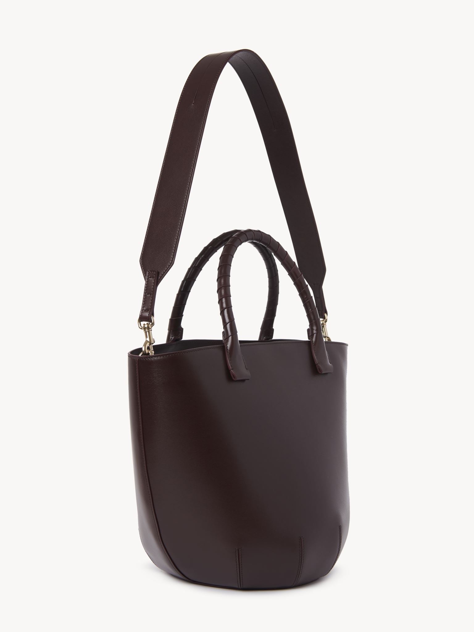 Sac panier Sabia en cuir - Violine Profonde