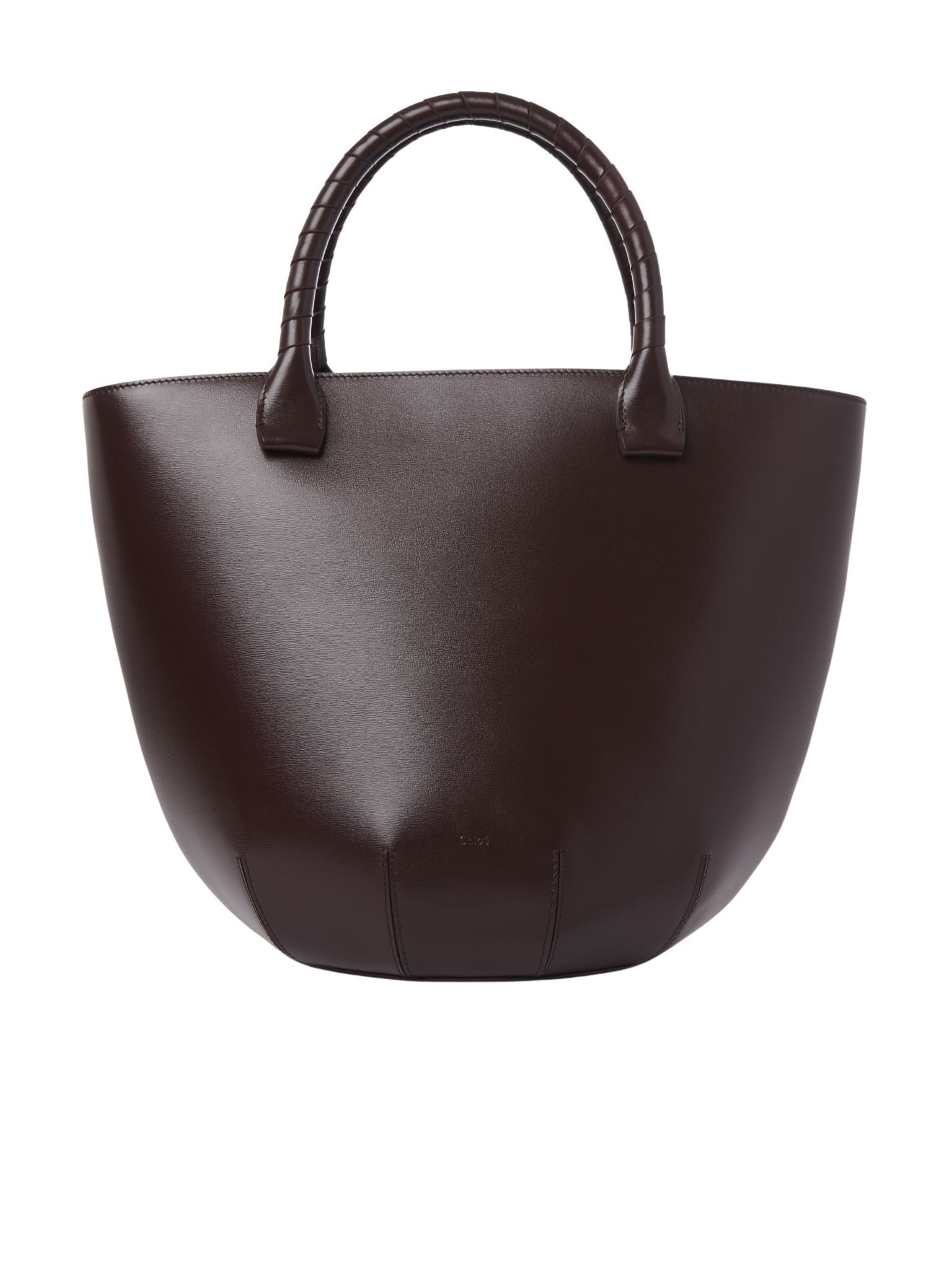 Sac panier Sabia en cuir - Violine Profonde
