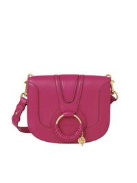 Sac porté épaule Hana en cuir - Rose Magnétique