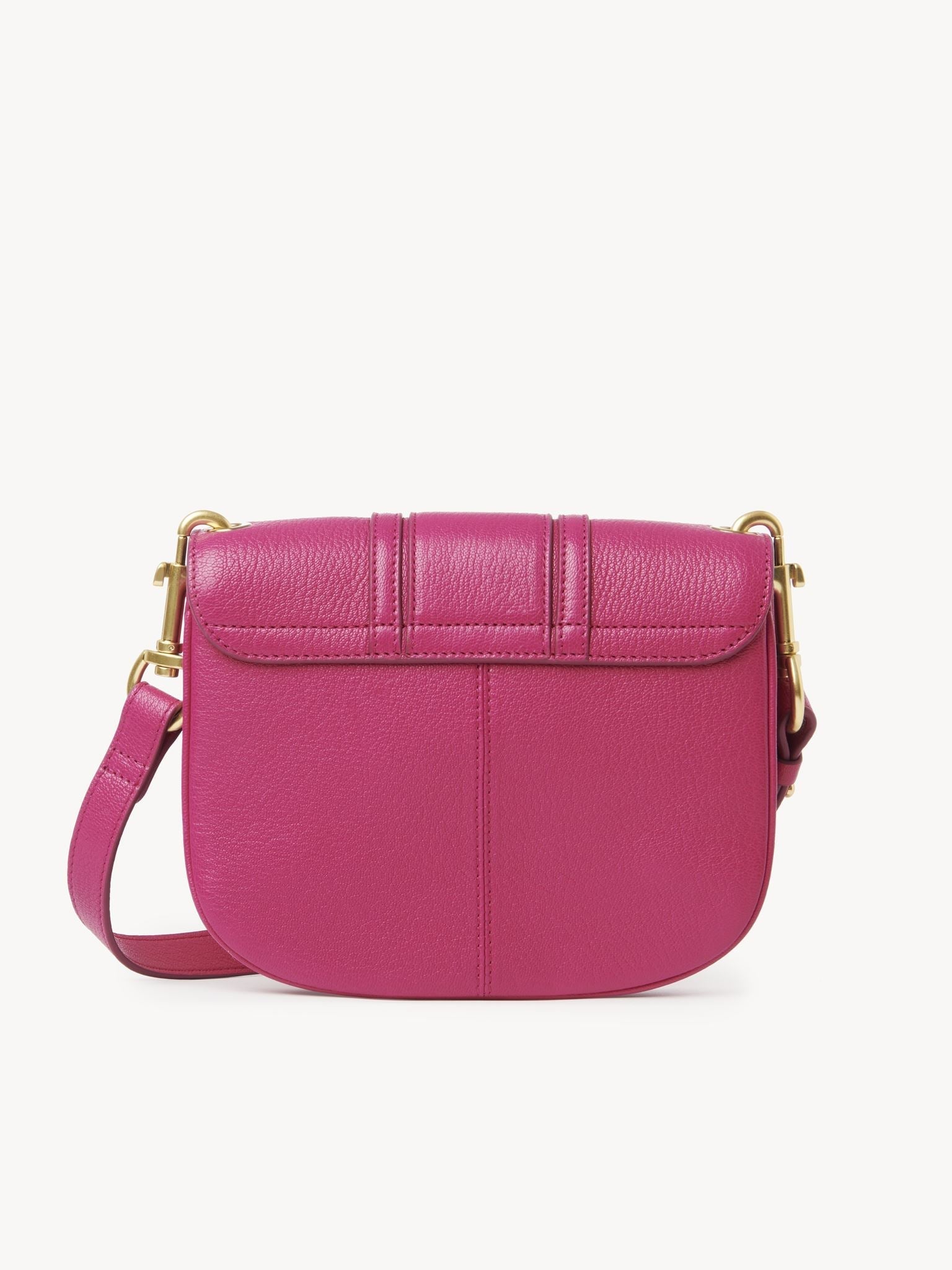 Sac porté épaule Hana en cuir - Rose Magnétique