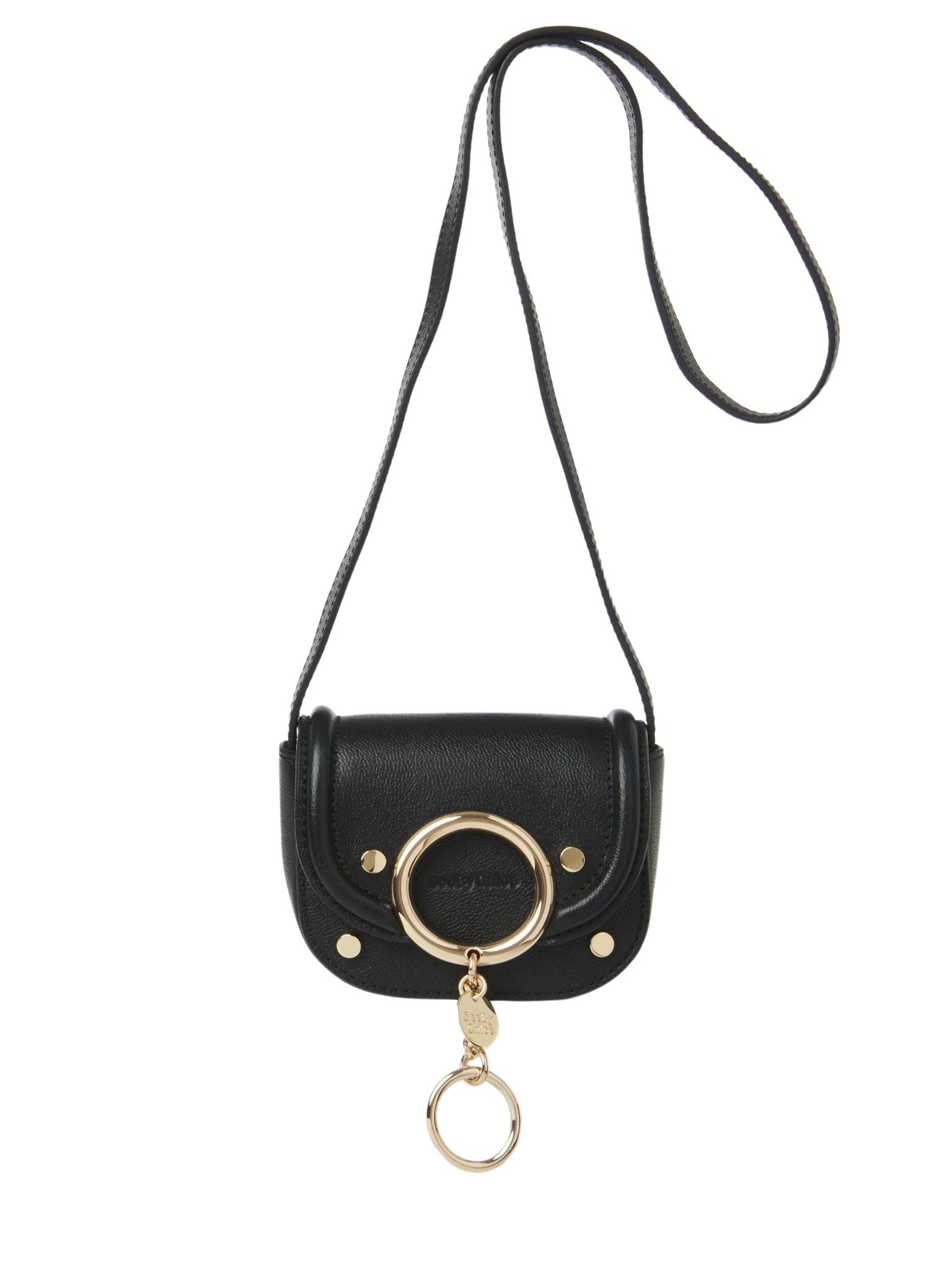 Mini sac à bandoulière Mara en cuir - Black