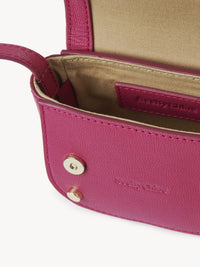 Mini sac à bandoulière Mara en cuir - Rose Magnétique