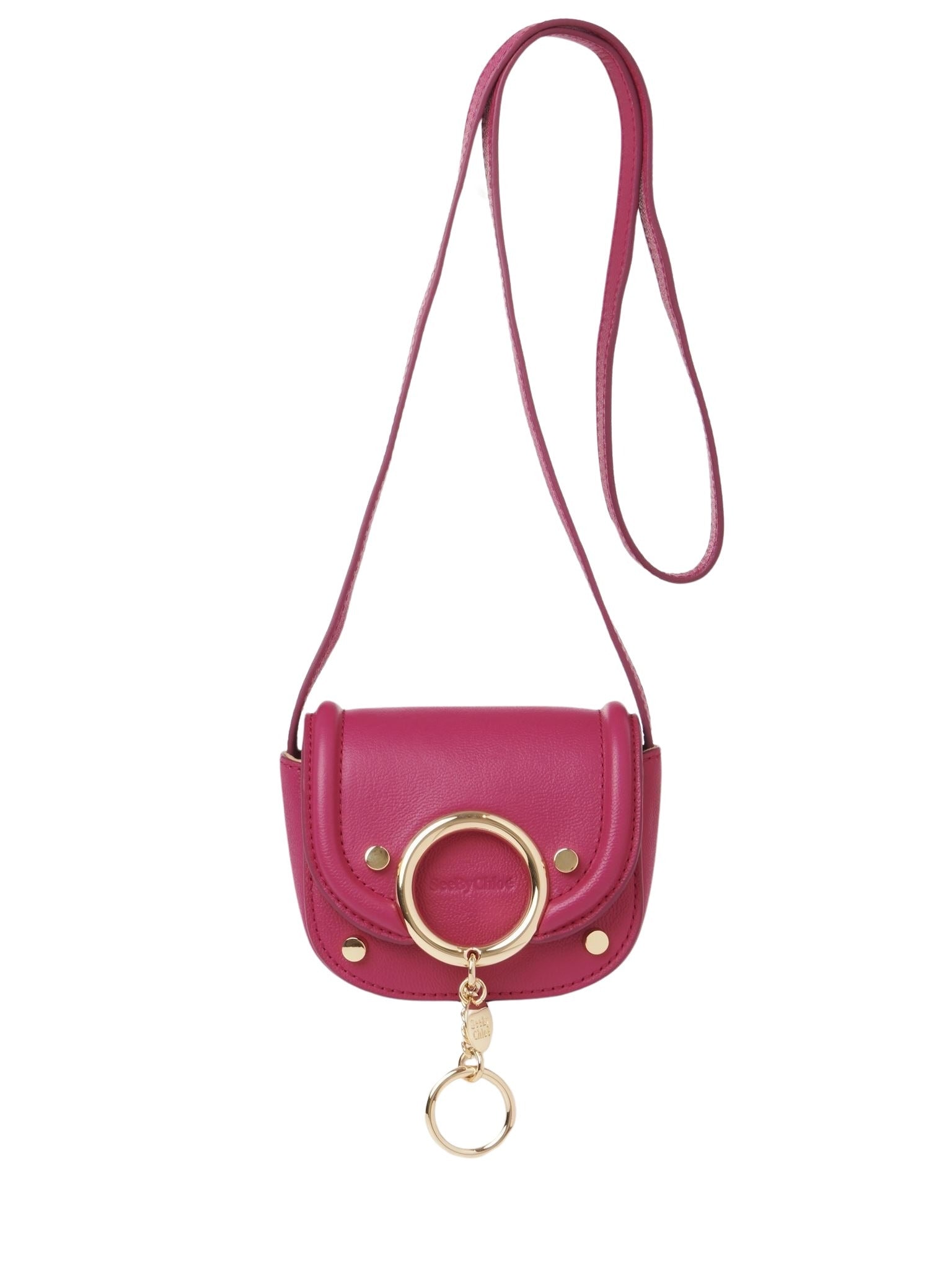 Mini sac à bandoulière Mara en cuir - Rose Magnétique