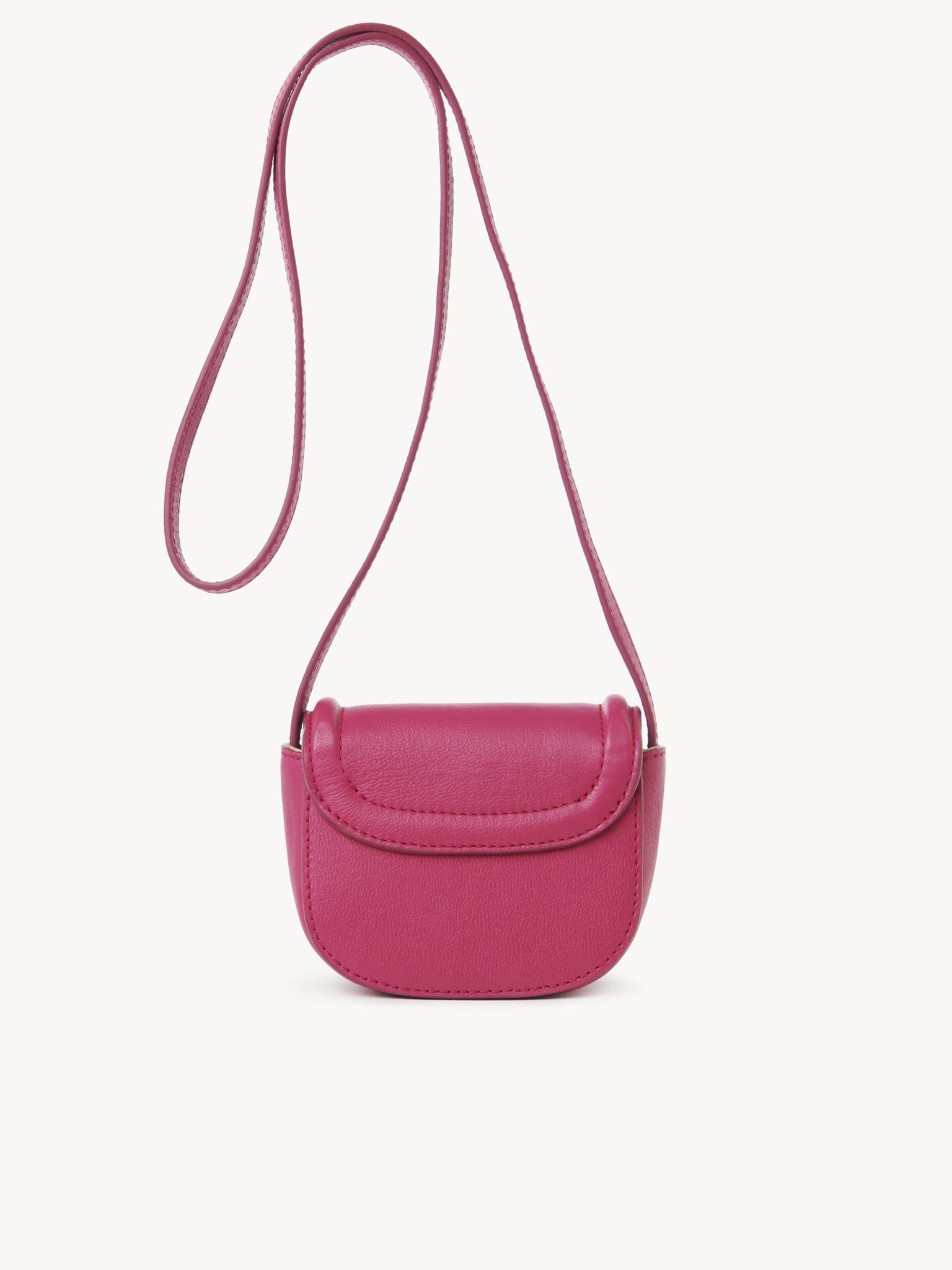 Mini sac à bandoulière Mara en cuir - Rose Magnétique