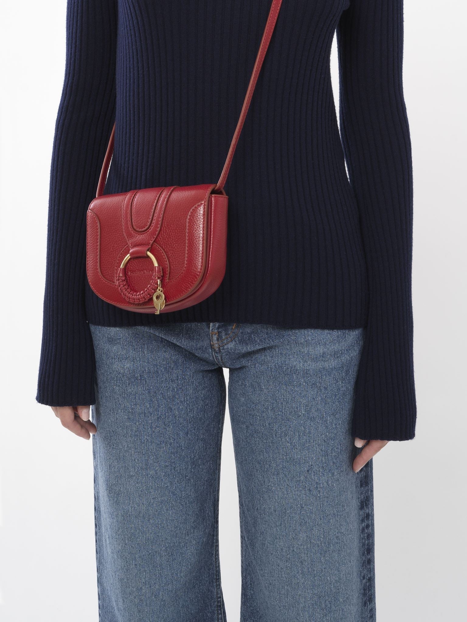 Mini sac Hana en cuir - Rouge Rêveur