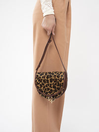 Petit sac bandoulière Mara en cuir - Brun Cuivré