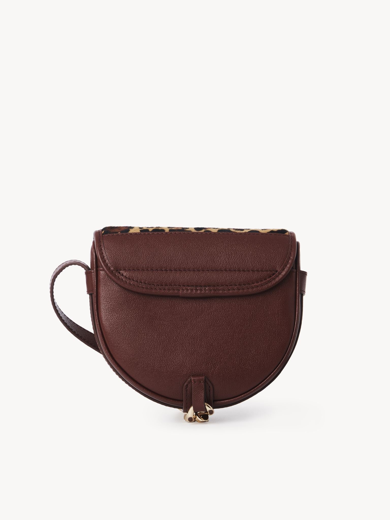 Petit sac bandoulière Mara en cuir - Brun Cuivré