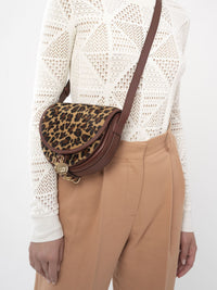 Petit sac bandoulière Mara en cuir - Brun Cuivré