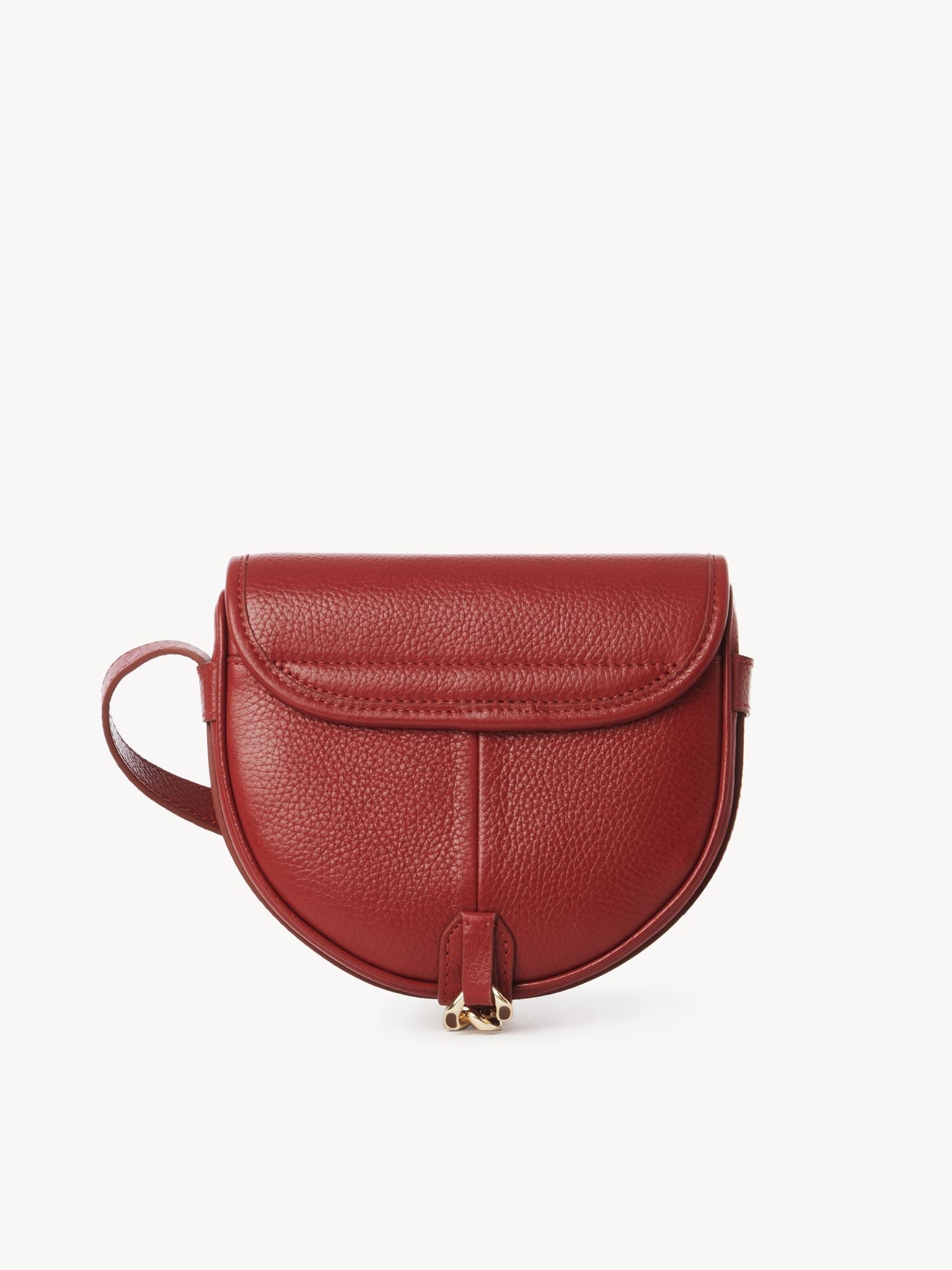 Petit sac bandoulière Mara en cuir - Rouge Rêveur