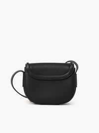 Petit sac porté épaule Mara en cuir - Noir