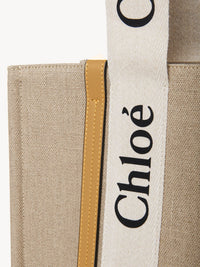 Sac cabas Woody en lin - Miel D'Or