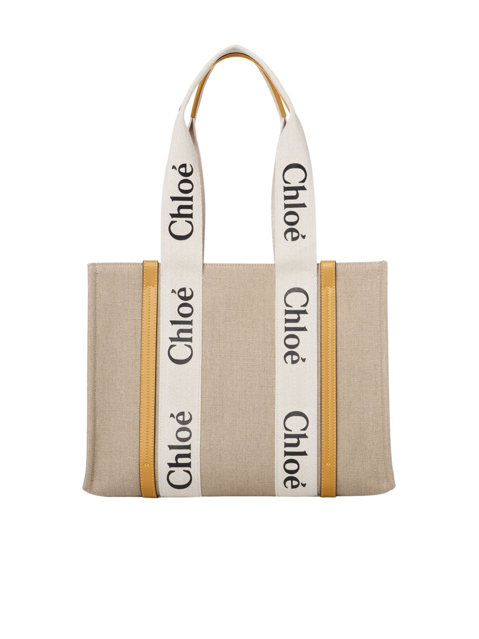 Sac cabas Woody en lin - Miel D'Or
