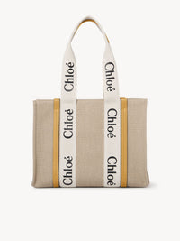 Sac cabas Woody en lin - Miel D'Or
