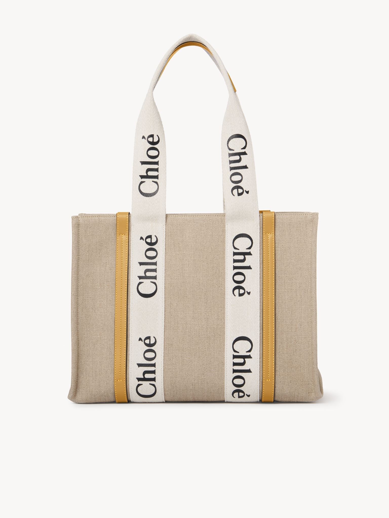 Sac cabas Woody en lin - Miel D'Or