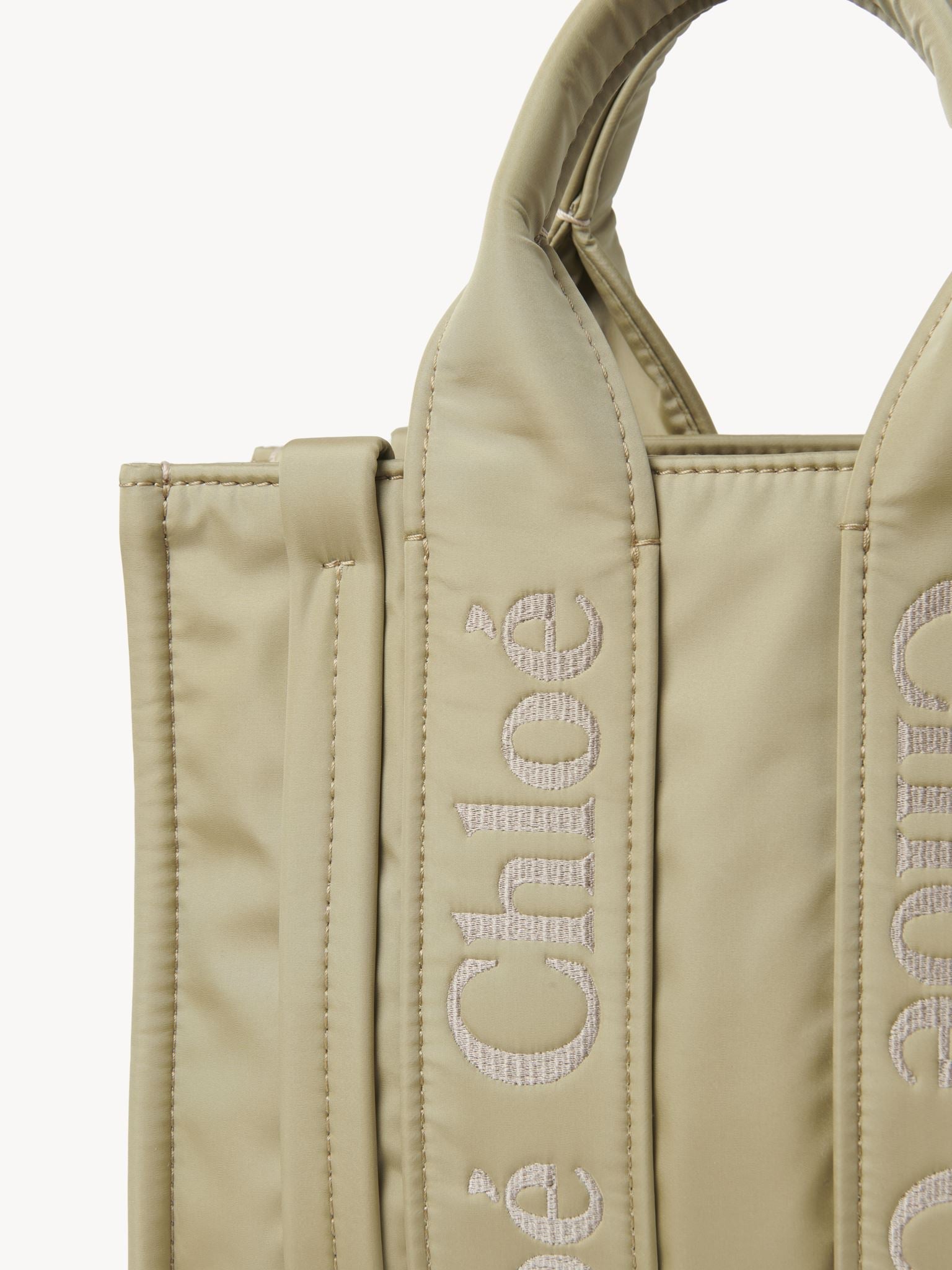 Petit sac cabas Woody à bandoulière - Sable Chaud