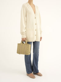 Petit sac cabas Woody à bandoulière - Sable Chaud