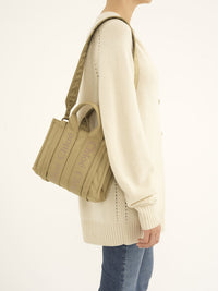 Petit sac cabas Woody à bandoulière - Sable Chaud