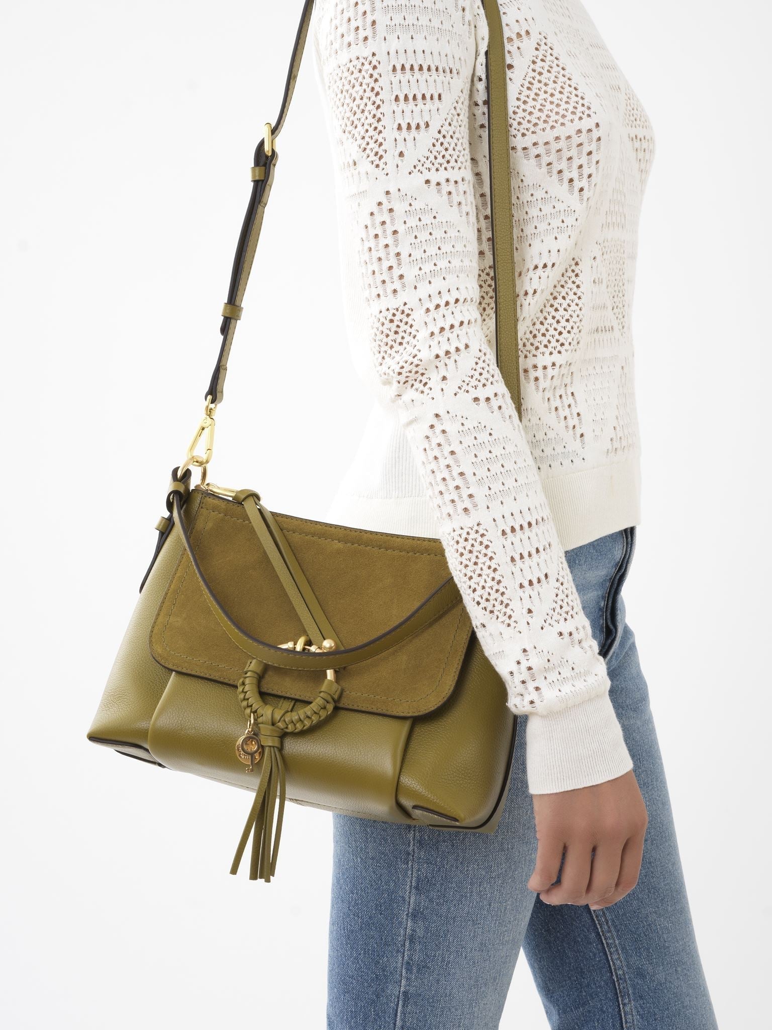 Sac à bandoulière Joan en cuir - Caramello