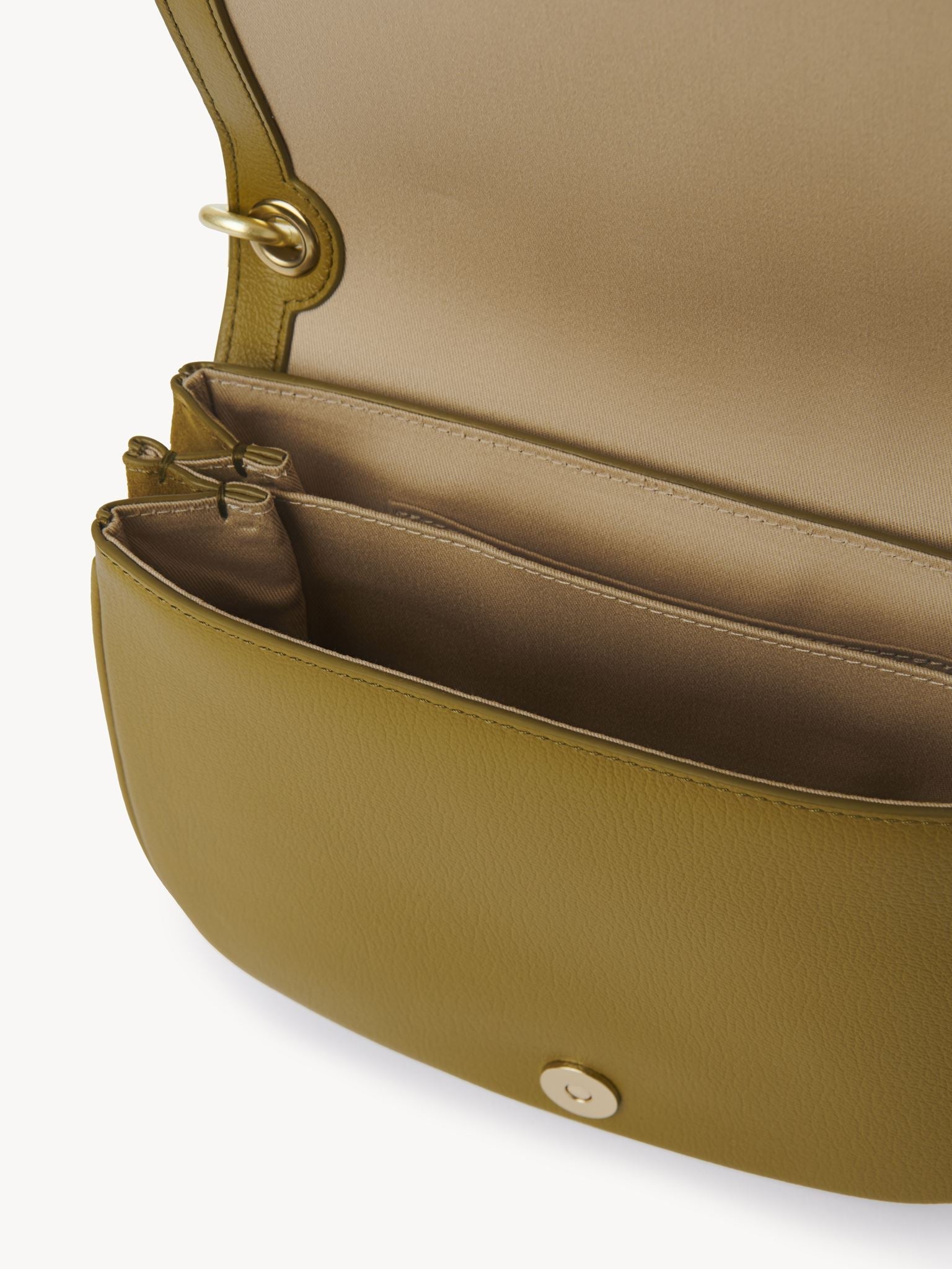 Sac porté épaule Hana en cuir - Olive