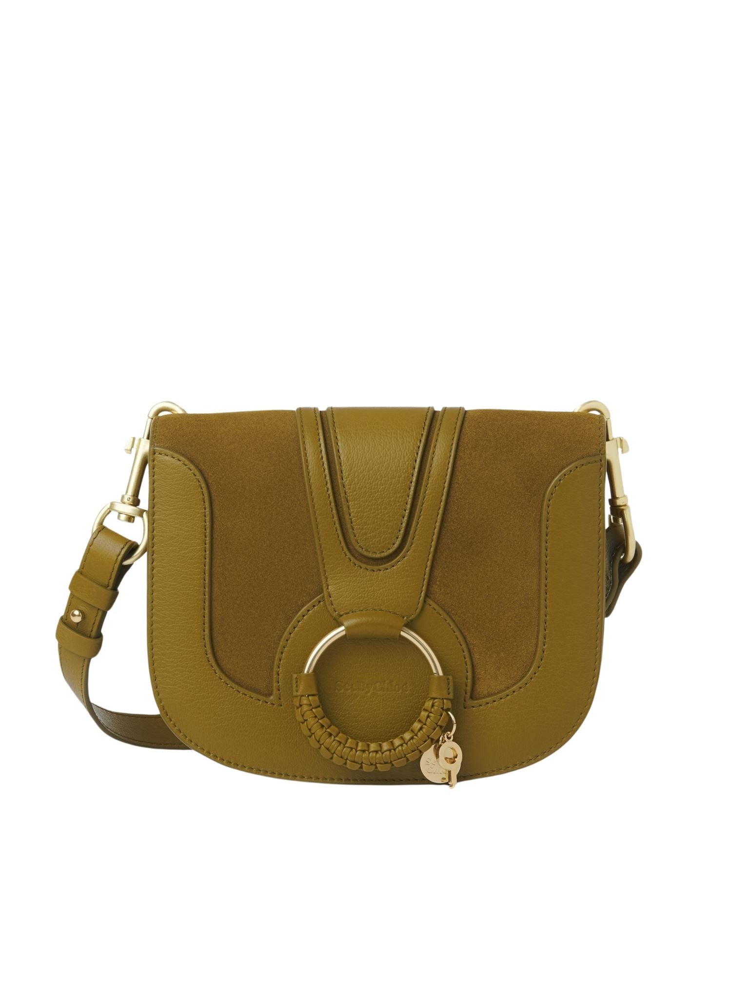 Sac porté épaule Hana en cuir - Olive