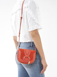 Mini sac Hana en cuir - Orange Gitane