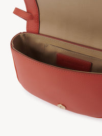 Mini sac Hana en cuir - Orange Gitane