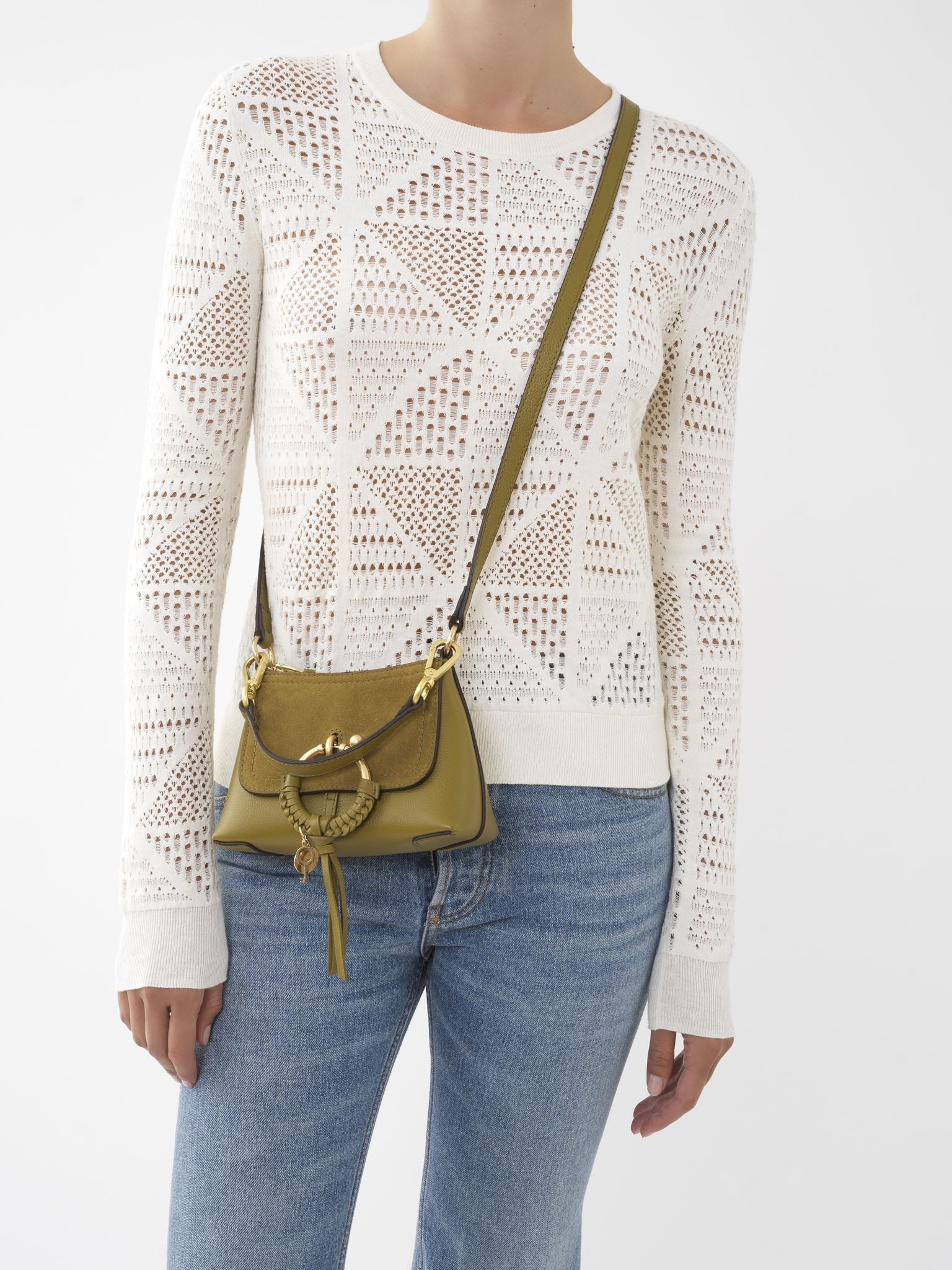 Mini sac Joan en cuir - Olive