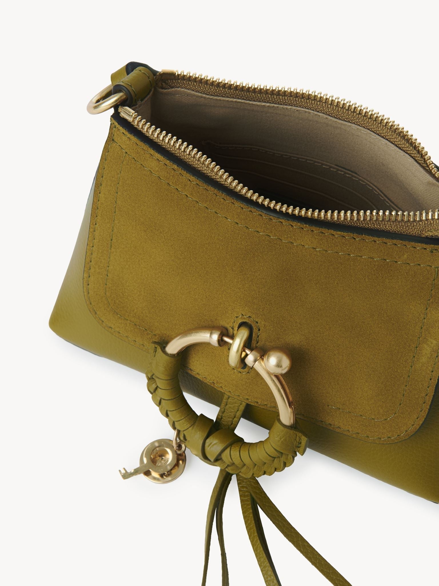 Mini sac Joan en cuir - Olive